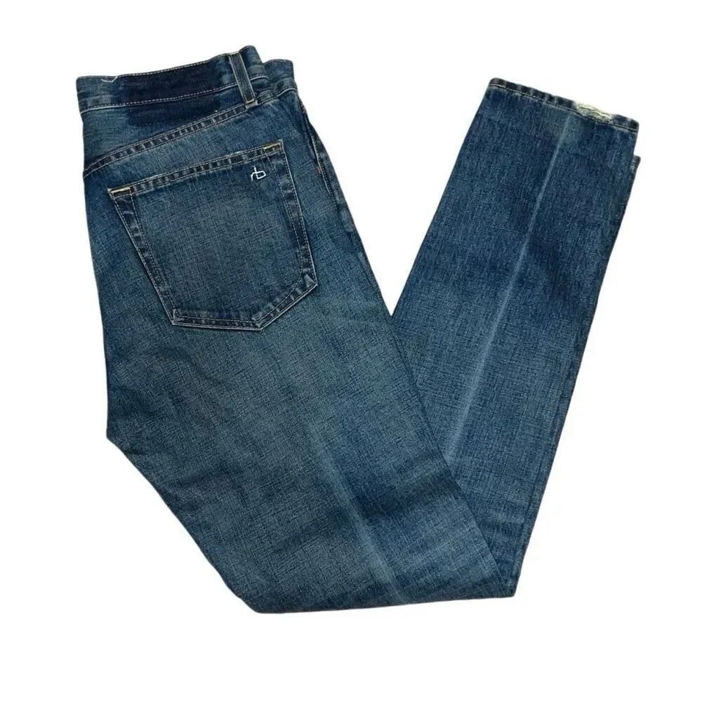 Rag & Bone High Rise Skinny Cooper Wash Denim Jeans Women size 26 100% Cotton